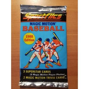 1988 Sportflics Magic Motion Baseball Cards Trading Pack - Sealed